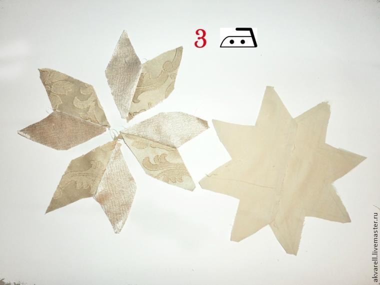 Текстильная звездочка