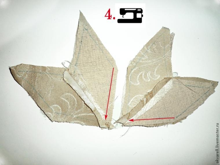 Текстильная звездочка