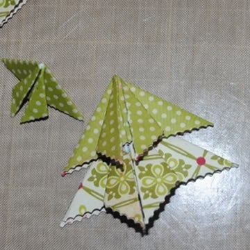 Новогодняя открытка-оригами.