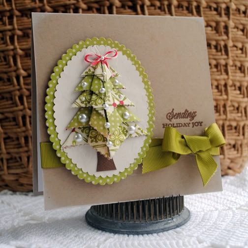 Новогодняя открытка-оригами. Новогодняя открытка-оригами.