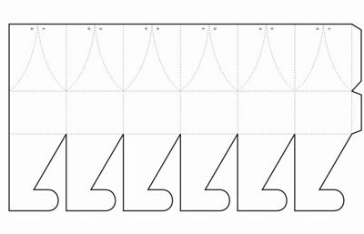 Шестигранная коробочка для подарка.