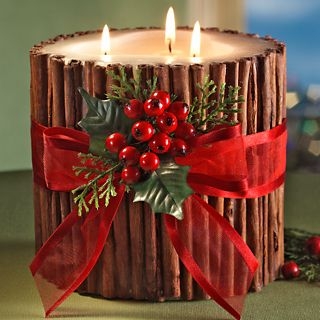 Декор палочками корицы