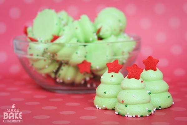 Новогодние ёлочки-безе