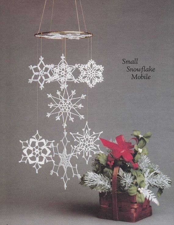 Вязаные снежинки. Схемы