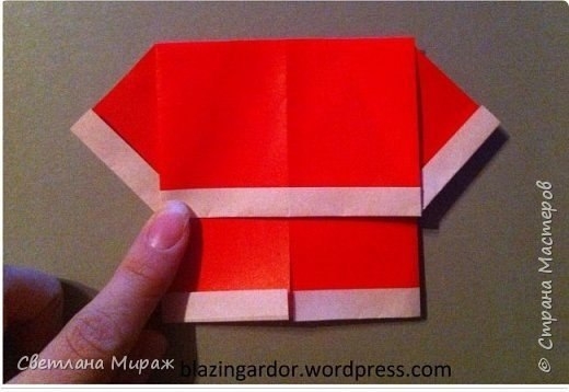 Санта оригами