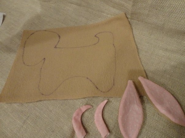 Шьем козочку из флиса