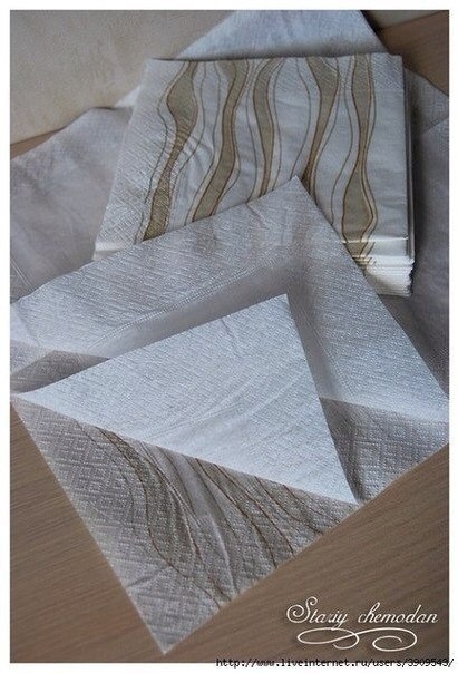 Балерины из салфеток.