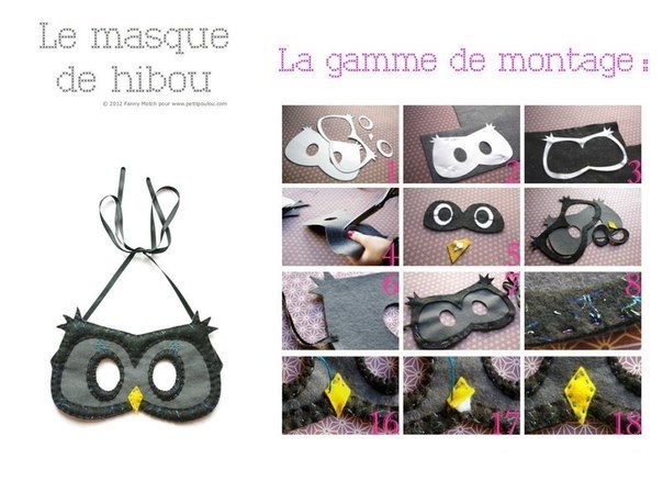 Новогодние маски малышам. Выйкройки.