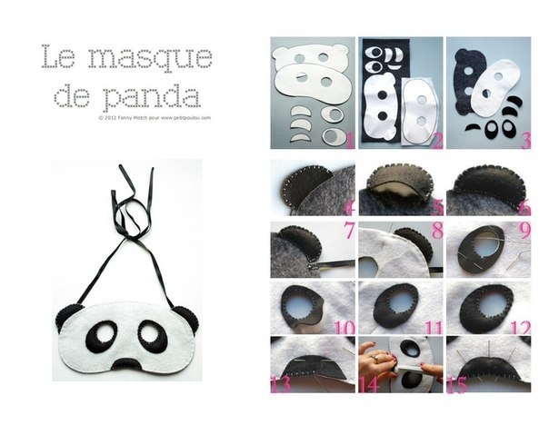 Новогодние маски малышам. Выйкройки.