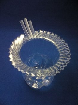 Ваза из пластиковой бутылки.