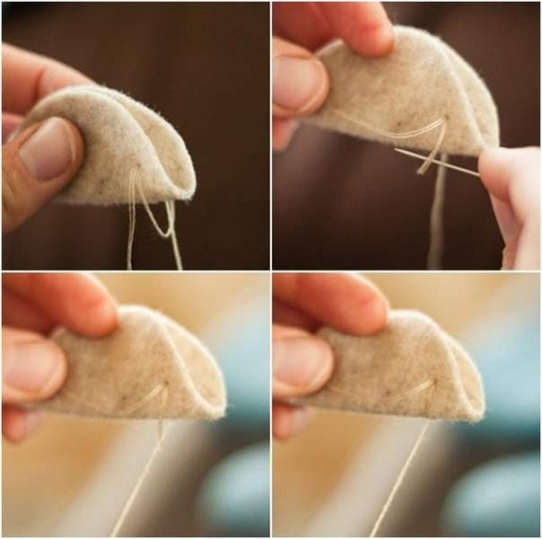 Фетровые цветы для декора