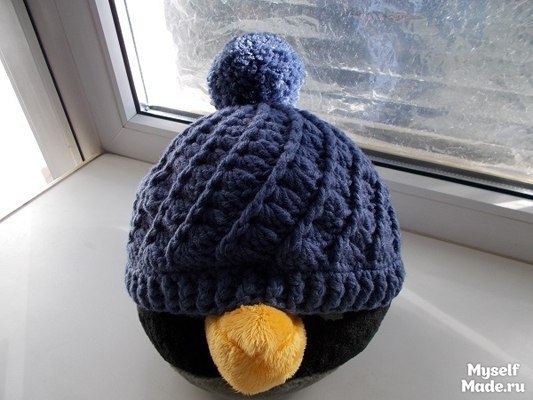 Шапка, вязанная крючком Шапка, вязанная крючком