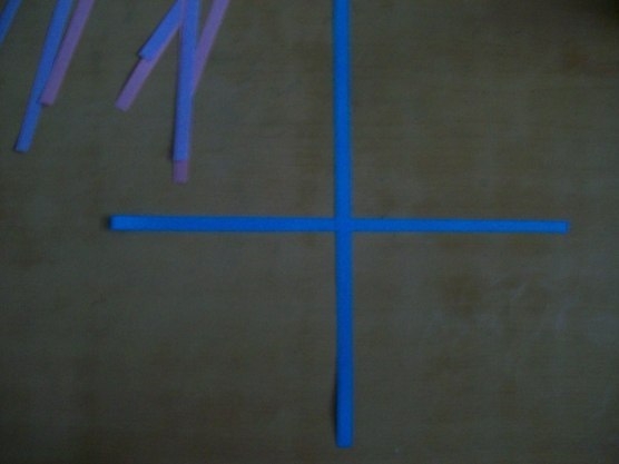 Объёмная снежинка из полосок бумаги