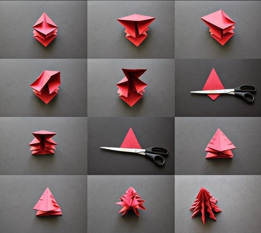 Ёлочка оригами