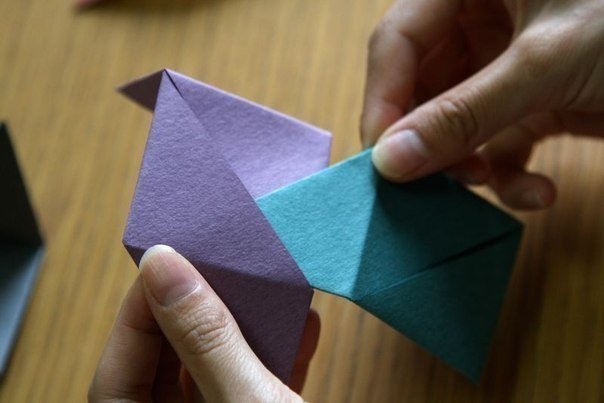 Делаем своими руками цветной кубик в технике оригами
