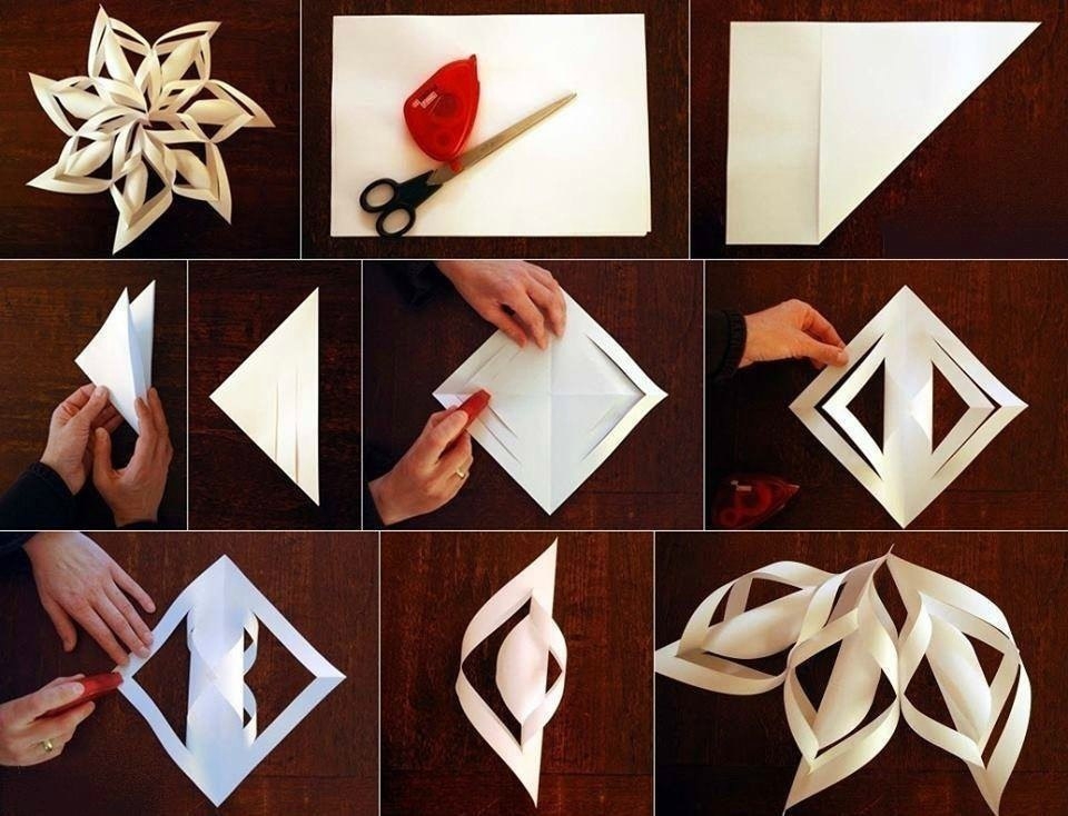 Объемные снежинки своими руками на Новый год и Рождество