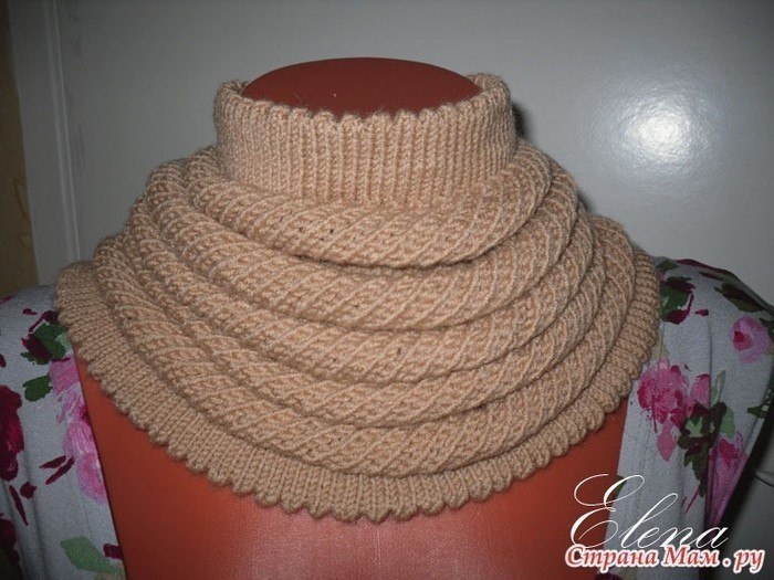 Снуд спицами