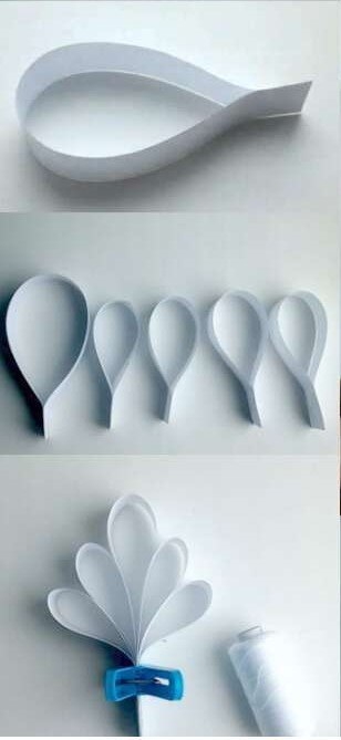 Объемная снежинка из бумаги. Мастер-класс