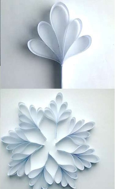 Объемная снежинка из бумаги. Мастер-класс