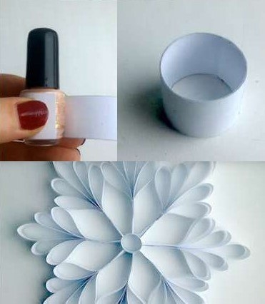 Объемная снежинка из бумаги. Мастер-класс