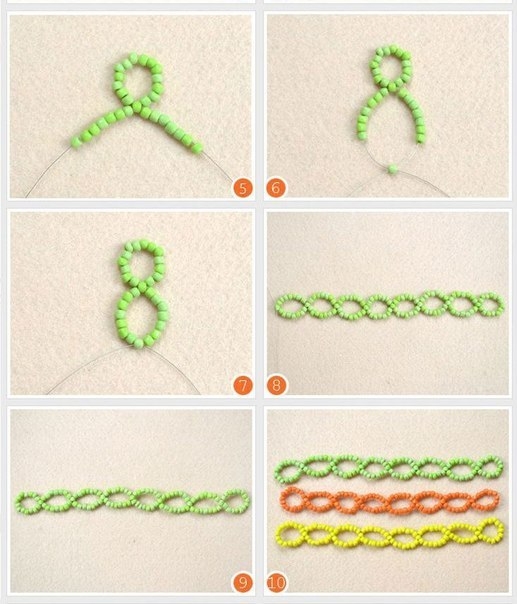 Схемы плетения браслетов из бисера и бусин