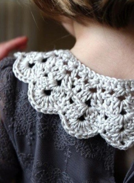 Вяжем милый воротничок