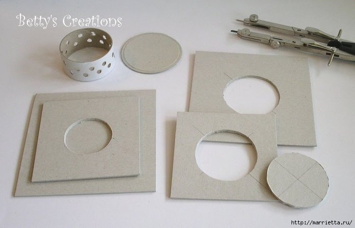 Новогодний фонарик из картона. Мастер-класс