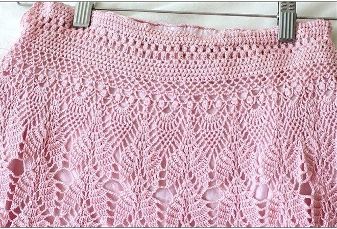 Вязаная длинная юбка