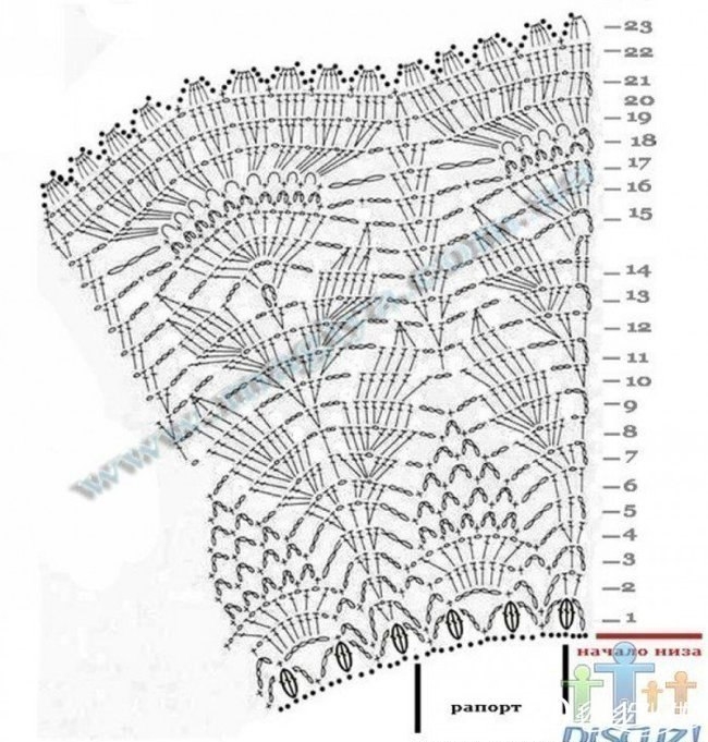 Вязаная длинная юбка