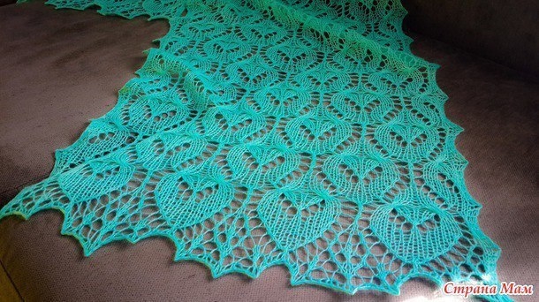 Палантин Нежная роза