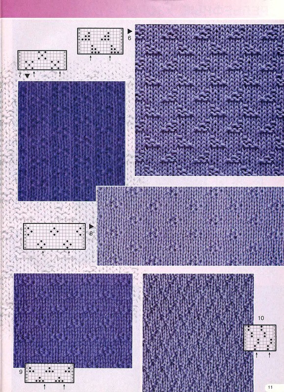 Простые узоры спицами ч1 Простые узоры спицами ч1