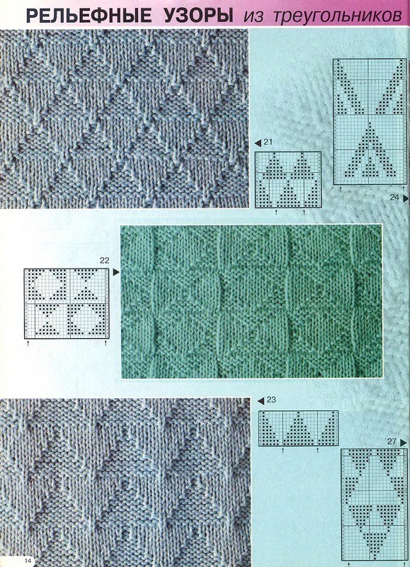 Простые узоры спицами ч1 Простые узоры спицами ч1