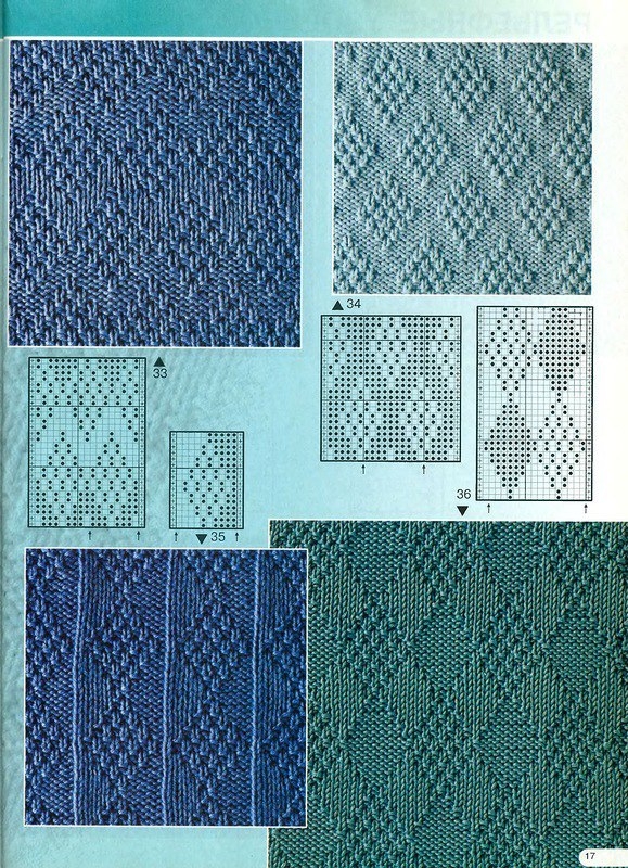 Простые узоры спицами ч1 Простые узоры спицами ч1