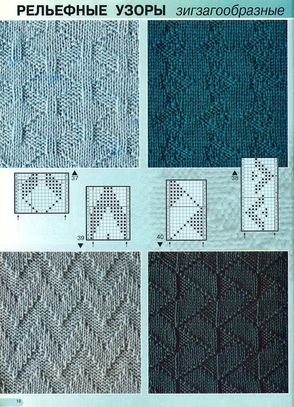 Простые узоры спицами ч1 Простые узоры спицами ч1