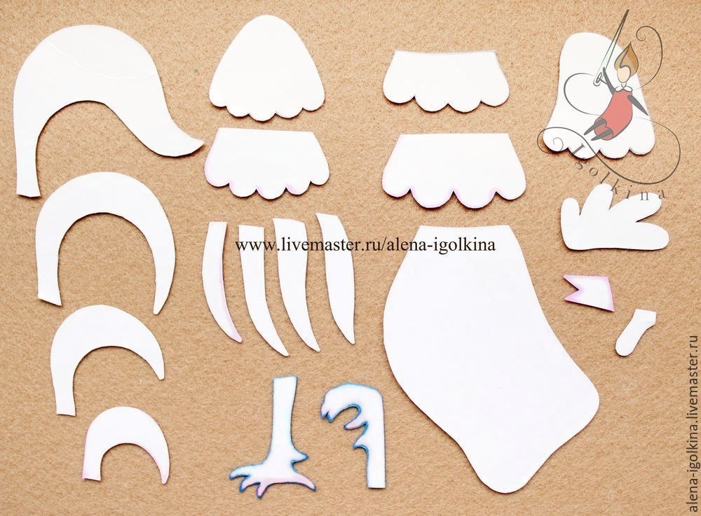 Шьем петуха из фетра