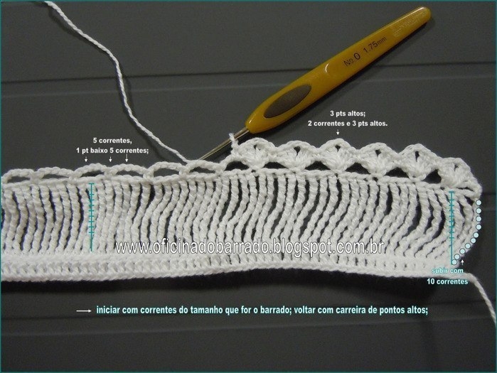 Кайма крючком с бисером в картинках. Кайма крючком с бисером в картинках.