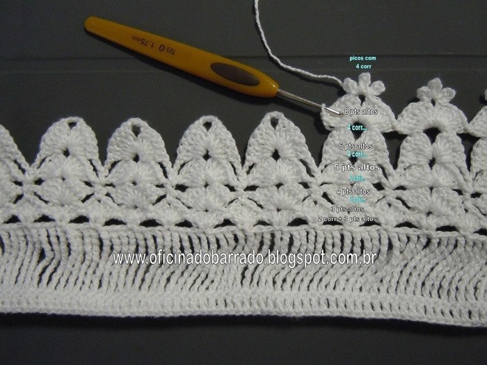 Кайма крючком с бисером в картинках. Кайма крючком с бисером в картинках.