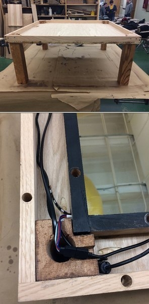 Стол с эффектом иллюзии глубины.