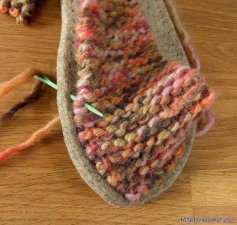 МК шикарнейших и простейших тапочек