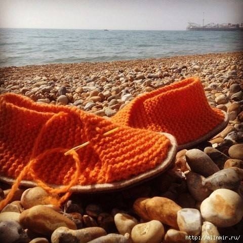 МК шикарнейших и простейших тапочек