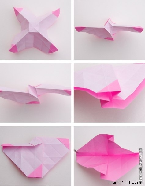 Шикарные розы в технике оригами