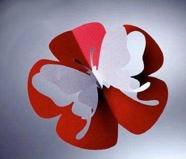 Открытки в технике Pop up или киригами.