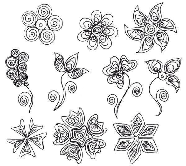 Квиллинг для начинающих. Cхемы.