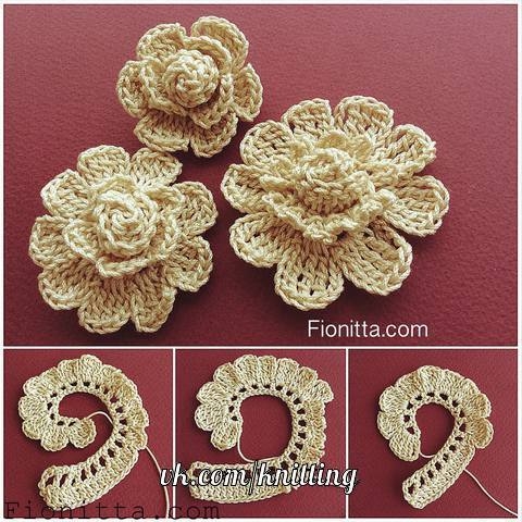 ВЯЗАНЫЕ ЦВЕТЫ. КРЮЧОК.
