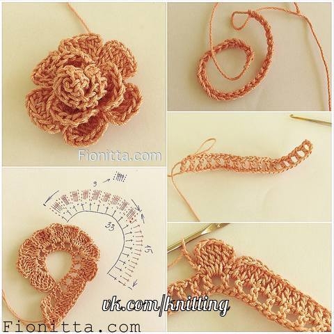 ВЯЗАНЫЕ ЦВЕТЫ. КРЮЧОК.