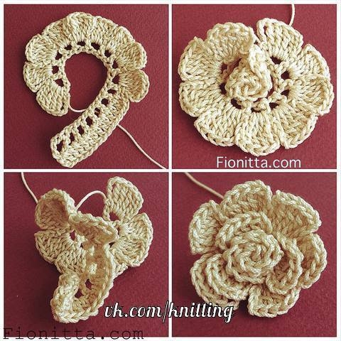 ВЯЗАНЫЕ ЦВЕТЫ. КРЮЧОК.