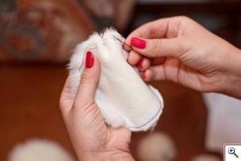 Шьем варежки из искусственного меха