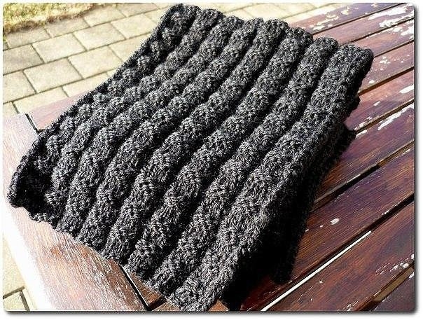 Шапочка и шарф спицами