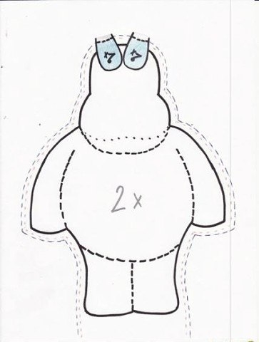 Детский коврик Бегемотик Детский коврик Бегемотик