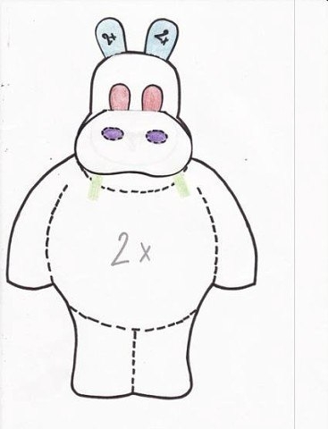 Детский коврик Бегемотик Детский коврик Бегемотик